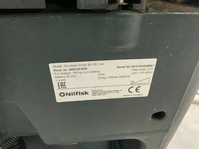 Nilfisk ba651 schrobmachine - afbeelding 9 van  9