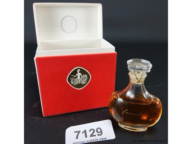 Nina ricci farouche (1973) 30 ml puur parfum jaren 1970 vintage extrait de parfum lalique-fles met doos - afbeelding 1 van  5