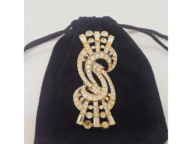 Nina ricci paris - goldplated broche - afbeelding 2 van  6