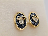 Nina ricci paris - goldplated oorbellen - afbeelding 2 van  7