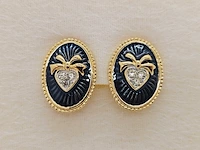 Nina ricci paris - goldplated oorbellen - afbeelding 3 van  7