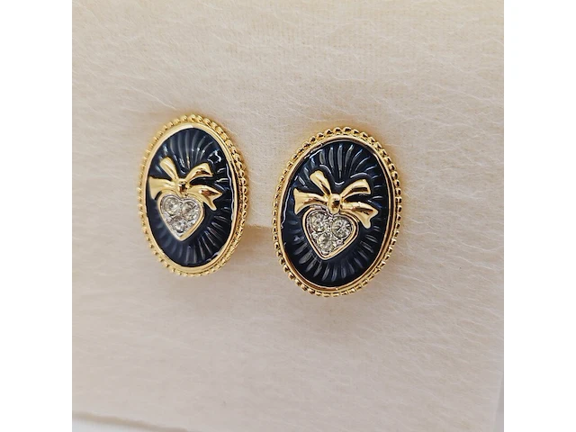 Nina ricci paris - goldplated oorbellen - afbeelding 4 van  7