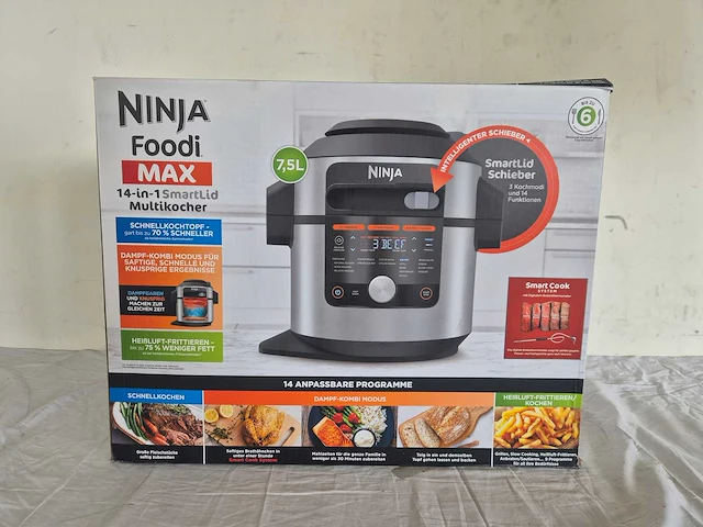 Ninja foodi ol750eu multicooker - 14 kookfuncties - 7,5 liter - inclusief airfryer, broodbakmachine, stomen, grillen - afbeelding 2 van  2