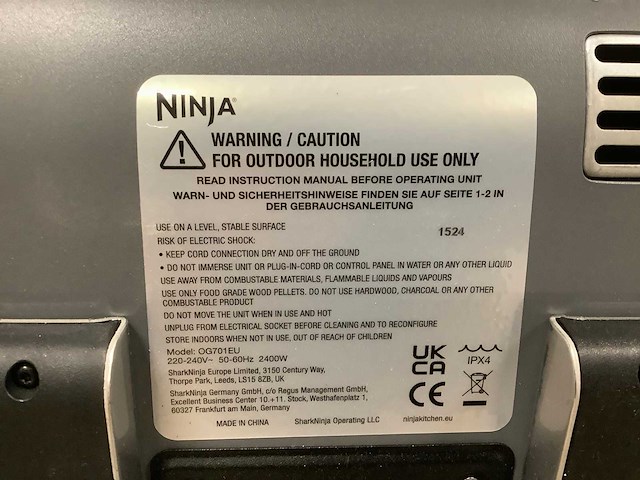 Ninja og701eu electrische bbq - afbeelding 7 van  7