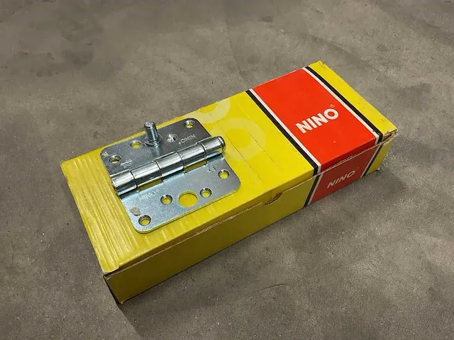 Nino - met ronde hoek - skg** - 89x89mm - 1206115 - doos á 12 stuks veiligheidsscharnieren (9x) - afbeelding 1 van  2