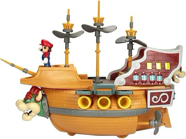 Nintendo super mario deluxe speelset - bowser' schip - afbeelding 1 van  1