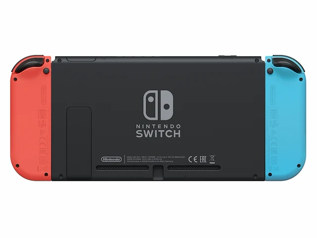 Nintendo switch console oled-model blauw / rood - afbeelding 4 van  6