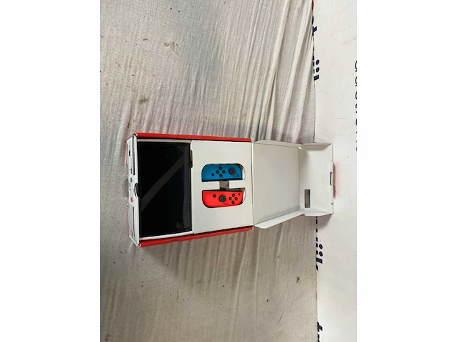 Nintendo switch oled - blauw/rood - afbeelding 3 van  6