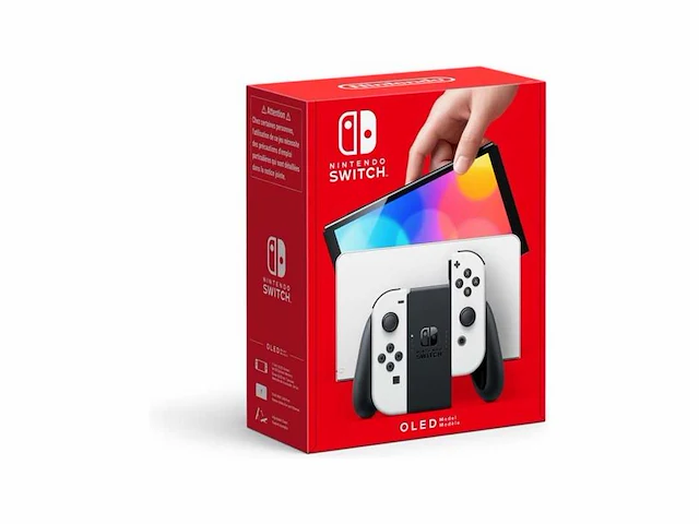 Nintendo switch oled - wit - afbeelding 1 van  3