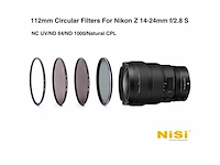 Nisi 112mm circulair natuurlijk nachtfilter voor nikon z 14-24mm f 2.8 s - afbeelding 1 van  4