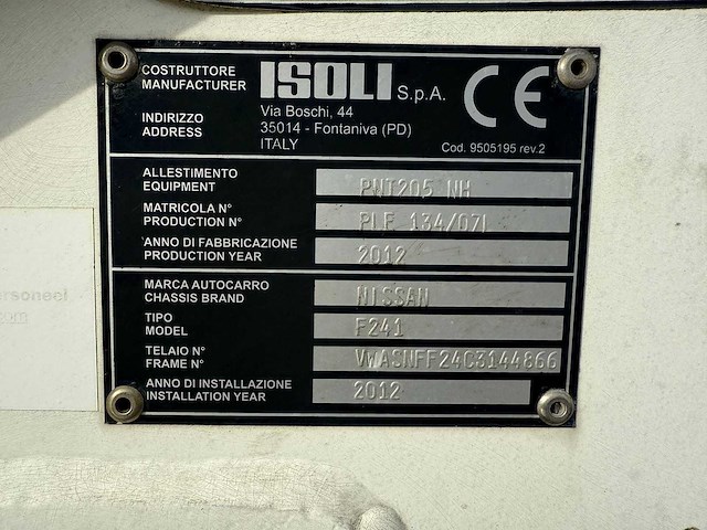 Nissan - cabstar e - 35.12 2.5 dci 340 - hoogwerker bedrijfswagen - afbeelding 22 van  37