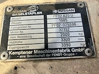 Nissan - pf20 a20 u - vorkheftruck - afbeelding 9 van  9