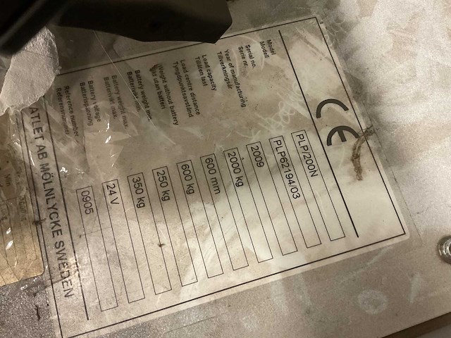 Nissan - plp/200n - electric pallet trucks - 2009 - afbeelding 11 van  12