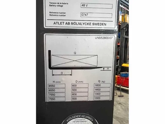 Nissan - uns161dtf - reach truck - 2007 - afbeelding 5 van  15