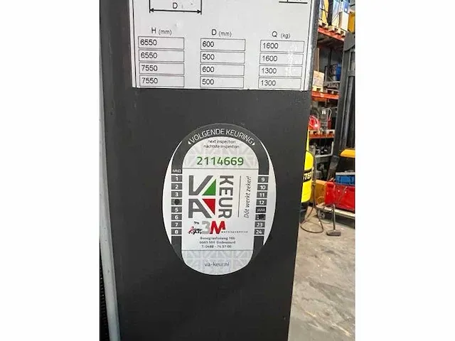 Nissan - uns161dtf - reach truck - 2007 - afbeelding 6 van  15