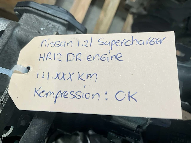 Nissan 1.2l hr12dr supercharger automotor - afbeelding 5 van  5