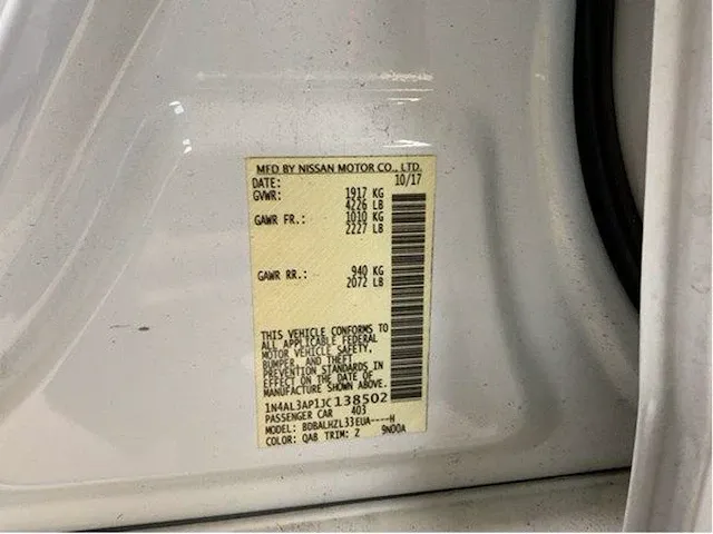 Nissan altima 2018 - afbeelding 49 van  53