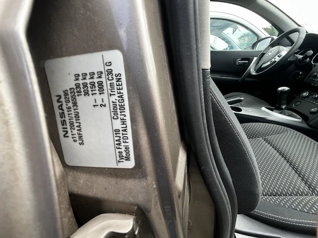 Nissan qashqai 1.6i 2wd acenta 115, 2009 - afbeelding 14 van  25