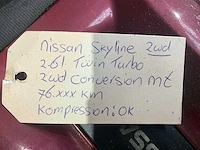 Nissan skyline 2.6l twin turbo 2wd conversion mt automotor - afbeelding 8 van  8