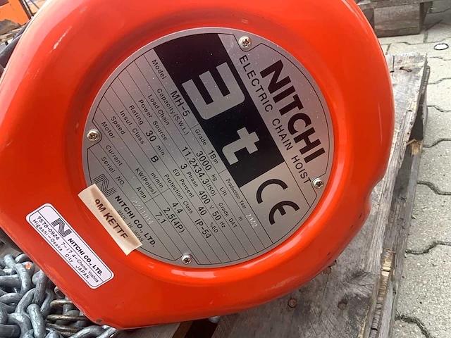 Nitchi mh-5 elektrische kettingtakel - afbeelding 4 van  4