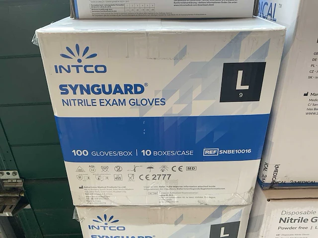 Nitrile onderzoekshandschoenen poedervrij (l) intco/24medical (16x) - afbeelding 7 van  11