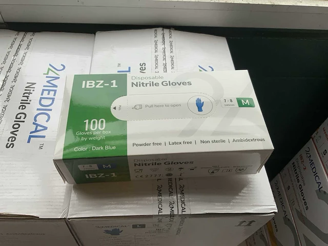 Nitrile onderzoekshandschoenen poedervrij (l) intco/24medical (16x) - afbeelding 9 van  11