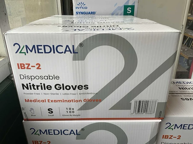 Nitrile onderzoekshandschoenen poedervrij (s) intco&24medical (19x) - afbeelding 7 van  8