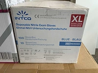 Nitrile onderzoekshandschoenen poedervrij (xl) intco/24medical/professional glove (19x) - afbeelding 2 van  8
