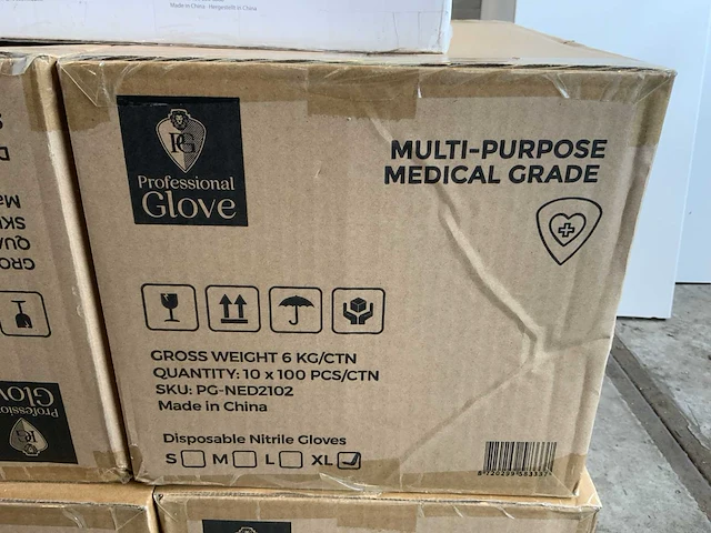 Nitrile onderzoekshandschoenen poedervrij (xl) intco/24medical/professional glove (19x) - afbeelding 4 van  8