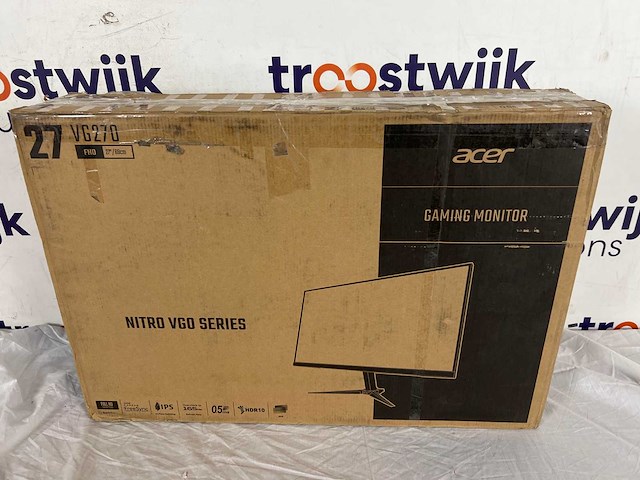 Nitro vg270bmiix - 69cm 27" w, 16:9 fhd zeroframe freesync 1ms(vrb) 250nits ips led vga 2xhdmi mm audio in/out euro emea mprii black acer ecodisplay - afbeelding 2 van  2
