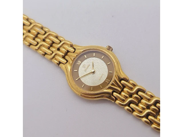 Nivada grenchen goldplated dameshorloge - afbeelding 2 van  7