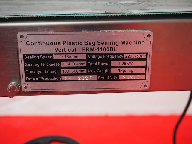 Nn bag sealing machine - afbeelding 9 van  9