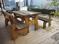 Nn table with benches - afbeelding 1 van  7