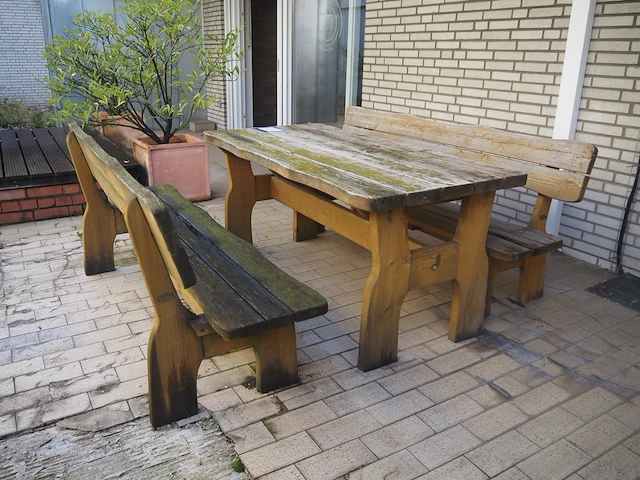 Nn table with benches - afbeelding 3 van  7
