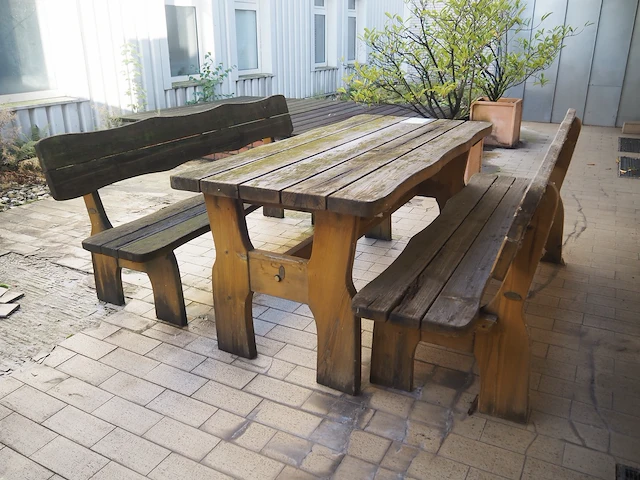 Nn table with benches - afbeelding 4 van  7