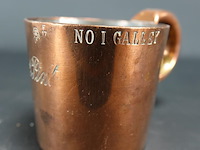 No 1 galley zware koperen cup - afbeelding 2 van  5