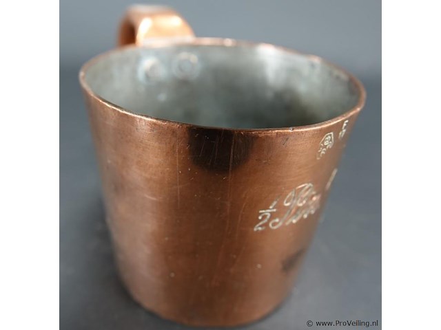No 1 galley zware koperen cup - afbeelding 3 van  5