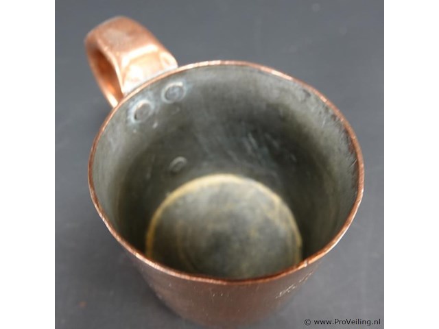 No 1 galley zware koperen cup - afbeelding 4 van  5