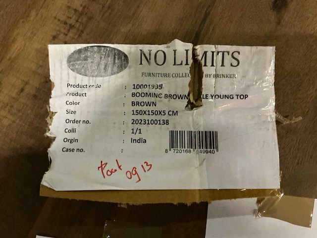 No limits booming eetkamertafel 150cm - afbeelding 5 van  5