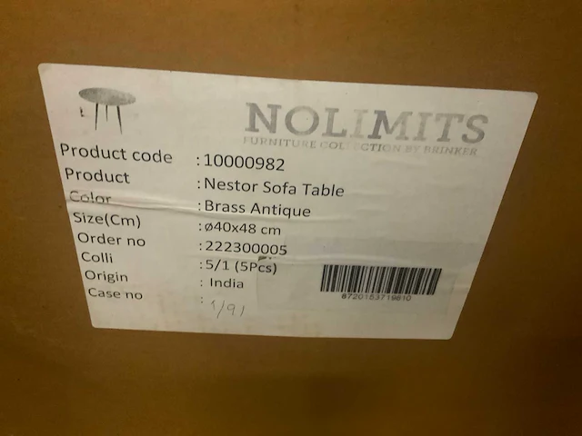 No limits nestor sofa bijzettafel (12x) - afbeelding 3 van  3