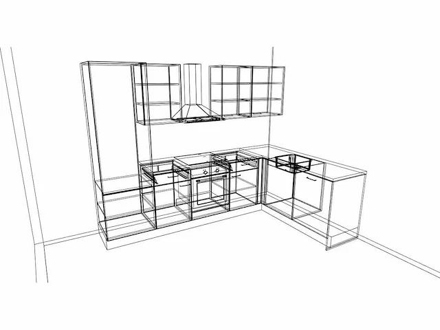 Nobilia - decor zwart beton - keukenopstelling - afbeelding 2 van  12