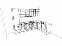 Nobilia - decor zwart beton - keukenopstelling - afbeelding 2 van  12
