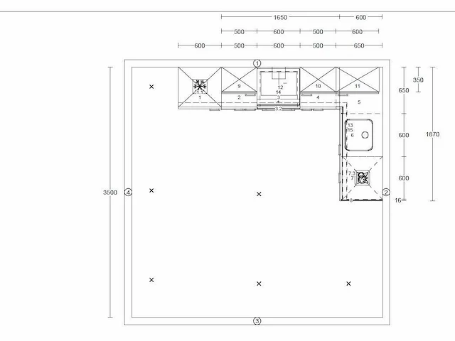 Nobilia - decor zwart beton - keukenopstelling - afbeelding 11 van  12