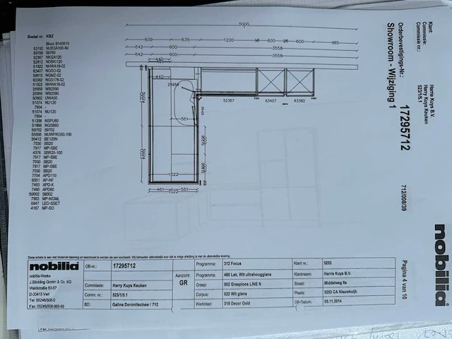 Nobilia - hoek - showroomkeuken - afbeelding 33 van  39