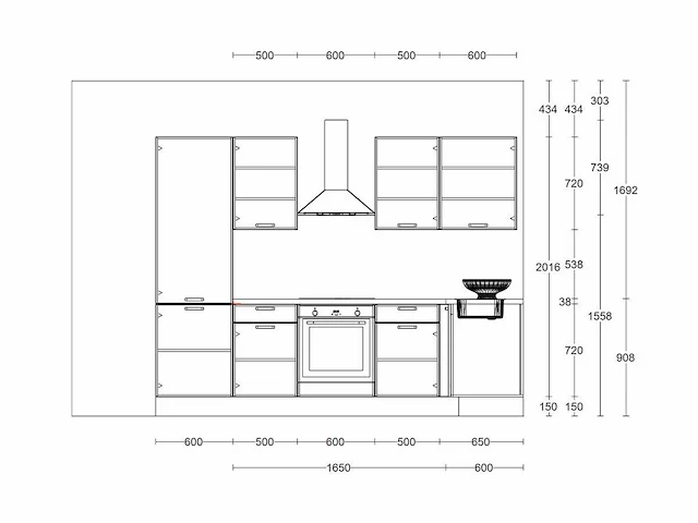 Nobilia - laser mat wit - keukenopstelling - afbeelding 3 van  20