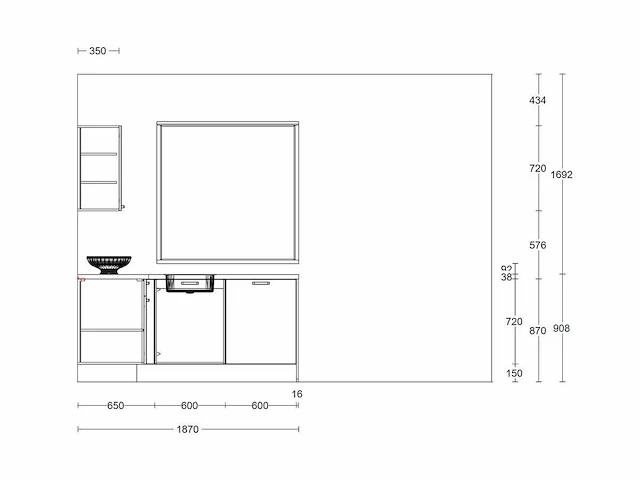 Nobilia - laser mat wit - keukenopstelling - afbeelding 5 van  20