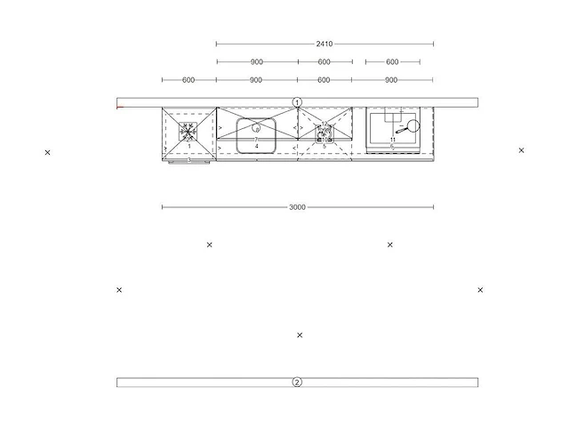 Nobilia - riva decor eiken san remo - keukenopstelling - afbeelding 3 van  19
