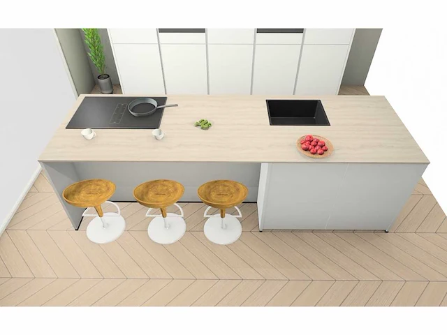 Nobilia - senso lak alpin wit - eiland - afbeelding 28 van  31