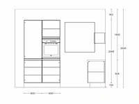Nobilia - stoneart decor schiefer steengrijs - keuken opstelling - afbeelding 3 van  20