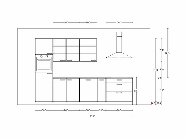 Nobilia - structura decor eiken havanna - keukenopstelling - afbeelding 6 van  16